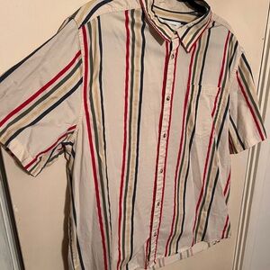 Striped Button-Up Shirt